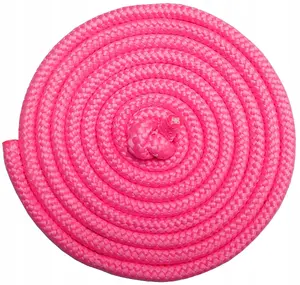 Kubisport 3m Jump Rope in Pink for Fitness, Gymnastics, and Training