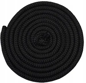 Kubisport 3m Jump Rope Black Gym Skipping Rope for Fitness, Exercise, and Training