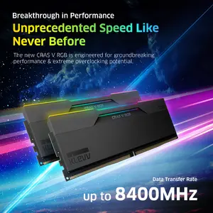 KLEVV CRAS V RGB Obsidian Black Memory Module Kit 32 GB 2 x 16 GB DDR5 6000 MHz UDIMM CL30