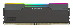 Galddatora atmiņas modulis Klevv Cras V RGB 32 GB 2 x 16 GB DDR5 6400 MT/s 288-pin DIMM Melns