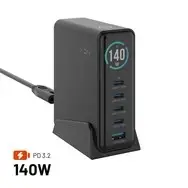FIXED GaN 140W Charger FIXCG140D-4C1A-BK Photo 2