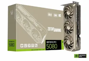 ZOTAC GAMING GeForce RTX 5080 SOLID Core OC 20th Anniversary Edition grafiskā karte ar 16 GB GDDR7, 10752 CUDA kodoliem un PCI Express 5.0