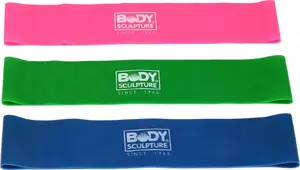 Body Sculpture BB-103 Mini pretestības gumiju komplekts ar dažādiem pretestības līmeņiem daudzkrāsains 3 gab.