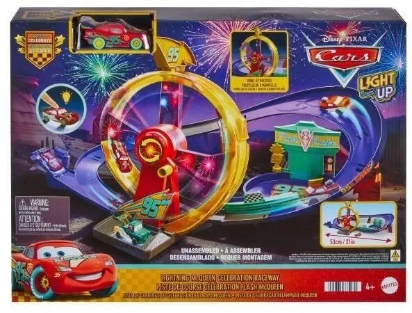 Fisher-Price Cars Zibens Makvīna sacīkšu trases