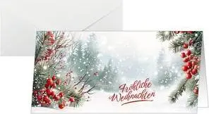 Sigel Ziemassvētku apsveikuma kartīte Scandinavian Snow