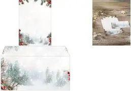 sigel Новогодняя бумага с мотивом Scandinavian Snow A4 чистосортная бумага 90 г/м² для струйных и лазерных принтеров копиров DP686