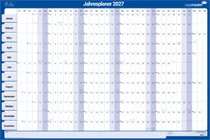 Legamaster rullējams gada plānotājs vācu izdevums 2027