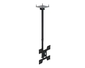 Ergonomic Solutions SpacePole CT4410AA-02 Telescopic Ceiling Mount for Screens up to 75 Inches VESA 400x400 Black
