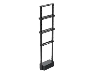 Ergonomic Solutions SpacePole Digital Signage Dual-sided height adjustable window mount for portrait screens up to 75 inches up to VESA 400x600 Black Metal 10 kg capacity