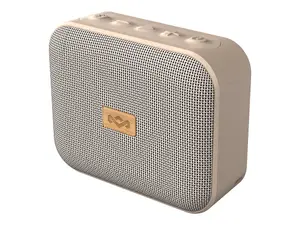 The House Of Marley Jammin Portable Wireless Bluetooth Speaker Cream Waterproof with Integrated Microphone and 14-Hour Battery Life