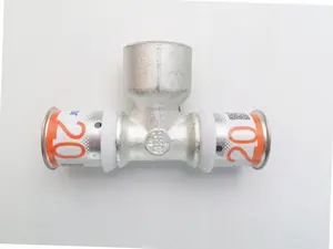 Пресс-тройник с внутренней резьбой Uponor S-Press PLUS 20-Rp1/2"-20