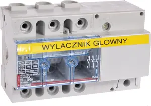 Legrand VISTOP 3P 100A Load Break Switch with Black Side Rotary Handle