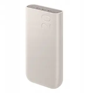 Ārējais akumulators Samsung EB-P4520XUEGWW 20000 mAh 3x USB-C 45W Super Fast Charging bēšā krāsā