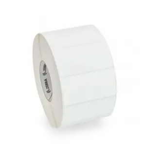 Zebra 3006738 Pašlīmējošā poliestera printera etiķešu ruļļa Balta 4x6 cm