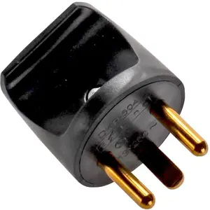 MicroConnect GRUEDBSP Круглая ситевая вилка Черный