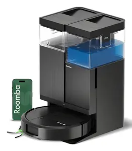 iRobot Roomba Plus 515 Combo Black Bagless Robot Vacuum Cleaner with Base Station Charging and Purification EPA Filter