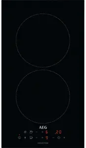 AEG IKB32300CB Induction Hob with 2 Cooking Zones Touch Control Rapid Heating and Child Lock Black