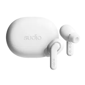 Беспроводные внутриканальные наушники Sudio E4 Pro Bluetooth 6.0 Облачно-белый с микрофоном шумоподавлением и защитой от брызг