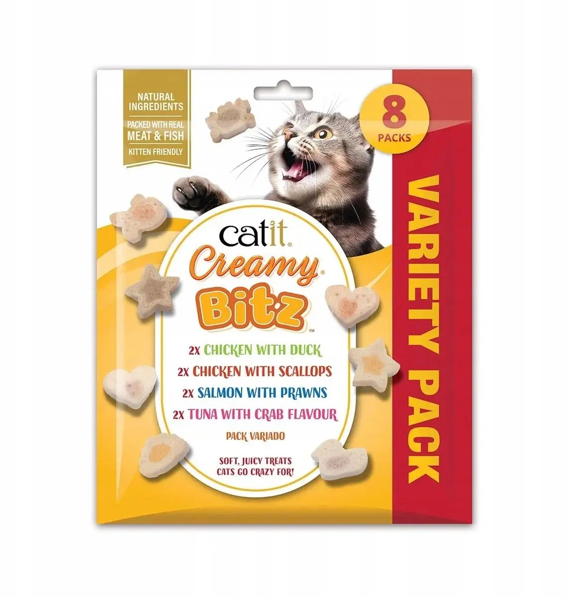 Kaķu kārums Catit Creamy Bitz Multipack