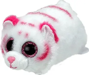 MGA Entertainment TY Teeny Tys Tabor rozīgi-balts tīģeris mīkstā rotaļlieta 42150