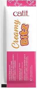 Catit Creamy Bitz Cat Treat Tuna with Crab Flavor 4 x 12 g Pouches