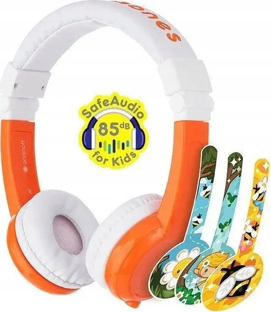 BuddyPhones Explore Orange bērnu vadu austiņas