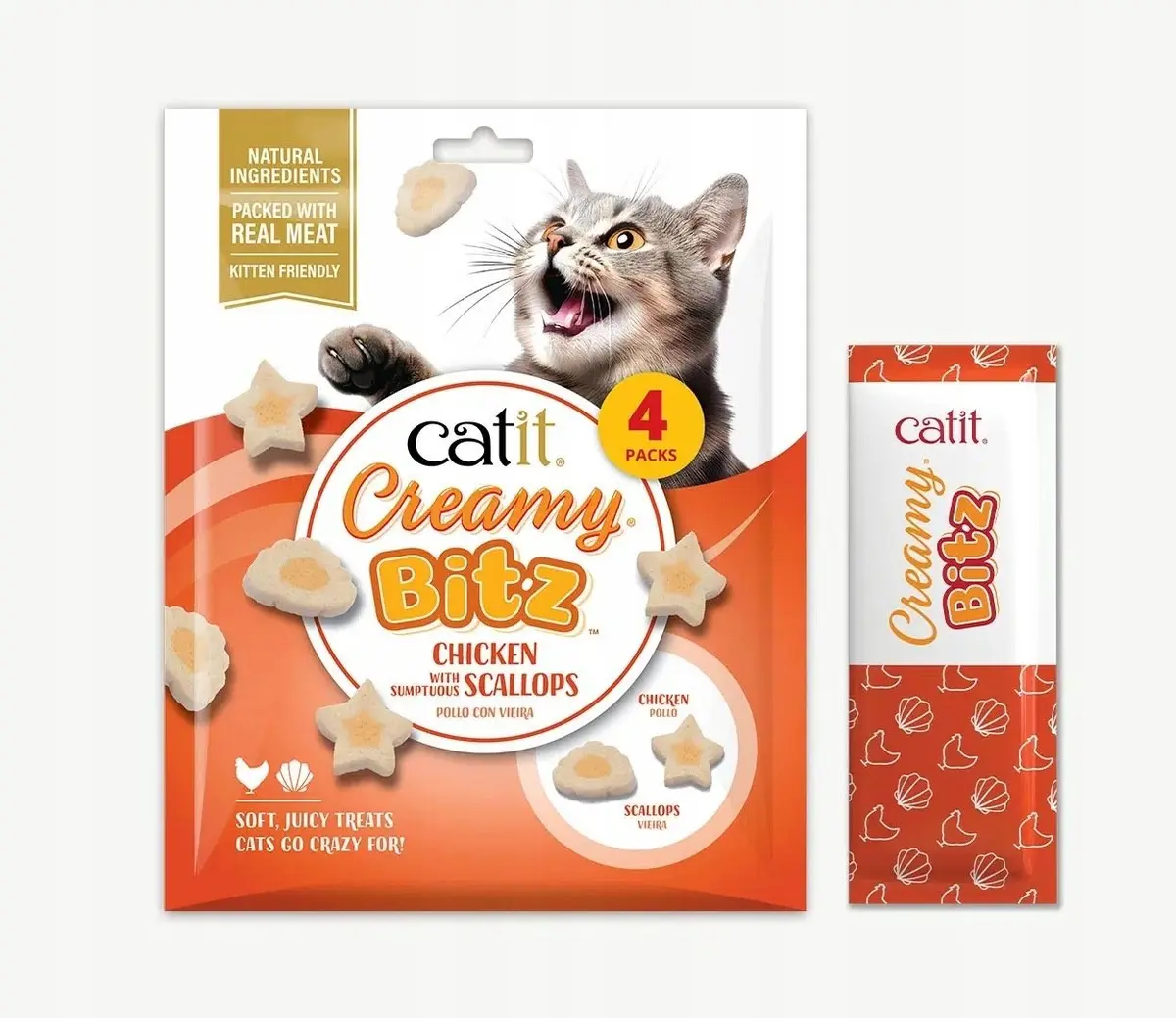 Catit Creamy Bitz Kārumi kaķiem Vistas