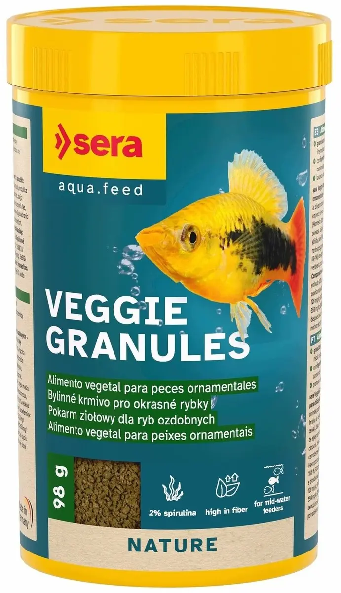 Sera Veggie Granules Augu barība zivīm