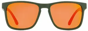 Roxy Red Bull Spect Edge Sunglasses - Olive Green Frame Brown and Red Lenses
