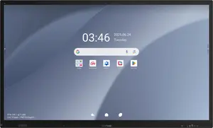 Viewsonic IFP7563-1C Interactive Whiteboard 75 Inches 3840 x 2160 Pixels Touchscreen Android 15 EDLA Black