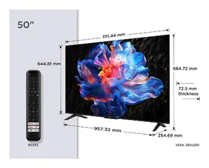 TCL P6K 50P6K 50-inch 4K Ultra HD Smart LED TV Direct-LED Wi-Fi Metallic