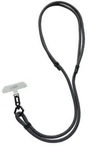 URBAN Viedtālruņa siksniņa Slim Crossbody Lanyard Civilian Grafīta melna