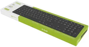 Bezvadu tastatūra D-Fruit DF158 Pilna izmēra UK izkārtojums 2.4 GHz USB uztvērējs 107 taustiņi