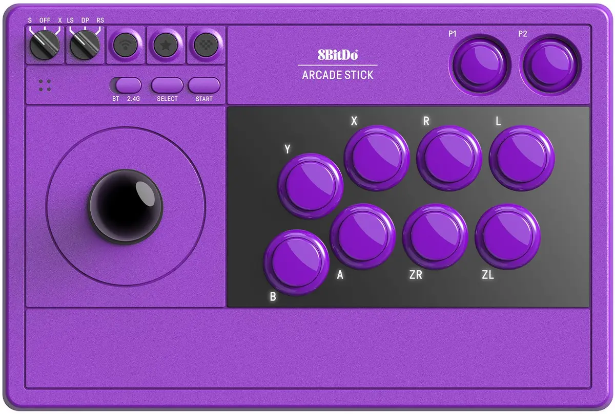 8BitDo Arcade Stick 2.4G Purple
