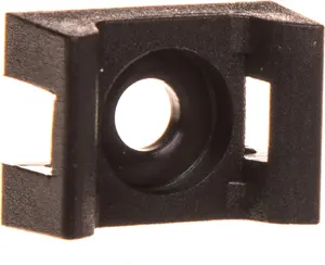 ELEKTROPLAST Kabeļu savilcēju stiprinājuma pamatne 13x18.5mm melna PMP-05-4-UV-100 UV noturīga 100gab