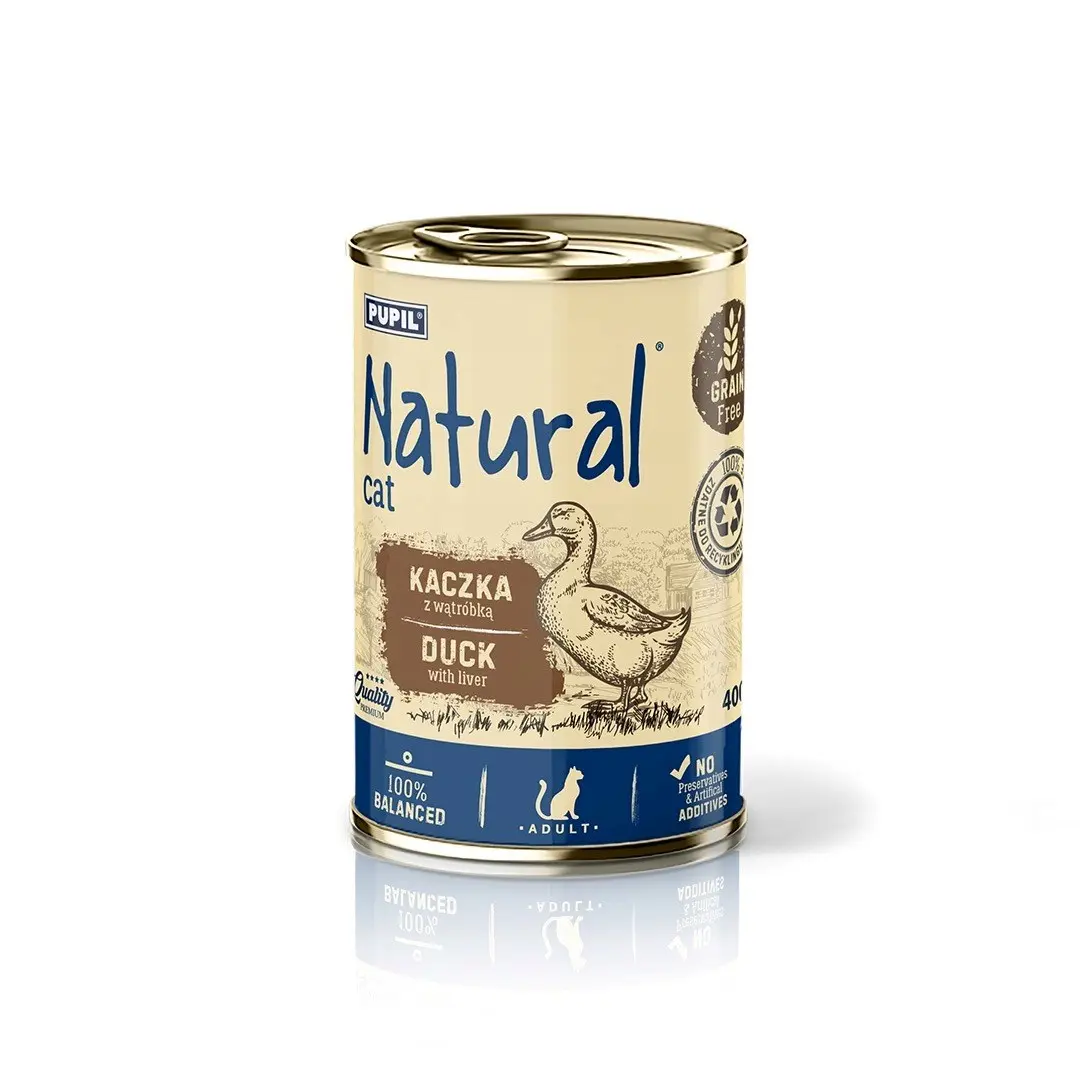 Mitrā kaķu barība Natural Pīle ar