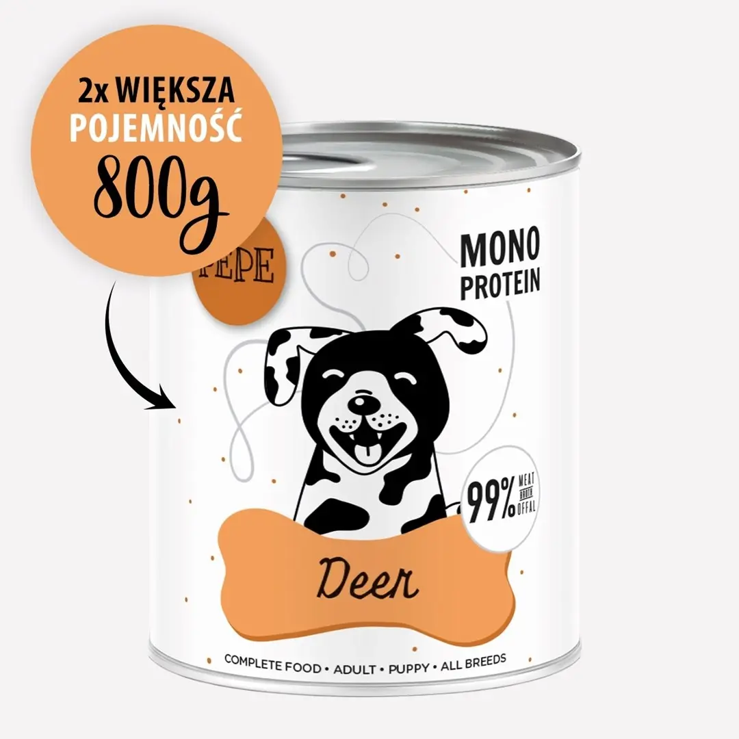 PAKA ZWIERZAKA Pepe Jeleń mitrā suņu