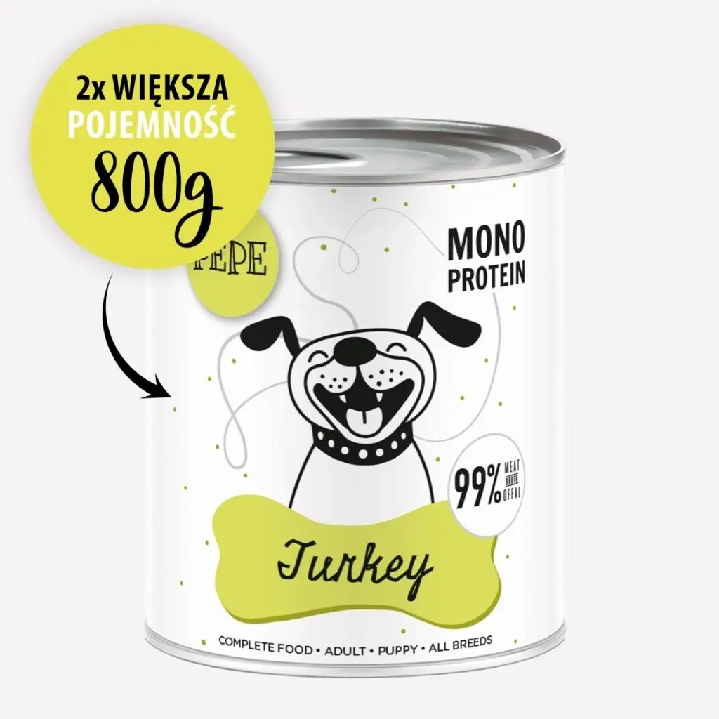 PAKA ZWIERZAKA Pepe Indyk suņu barība
