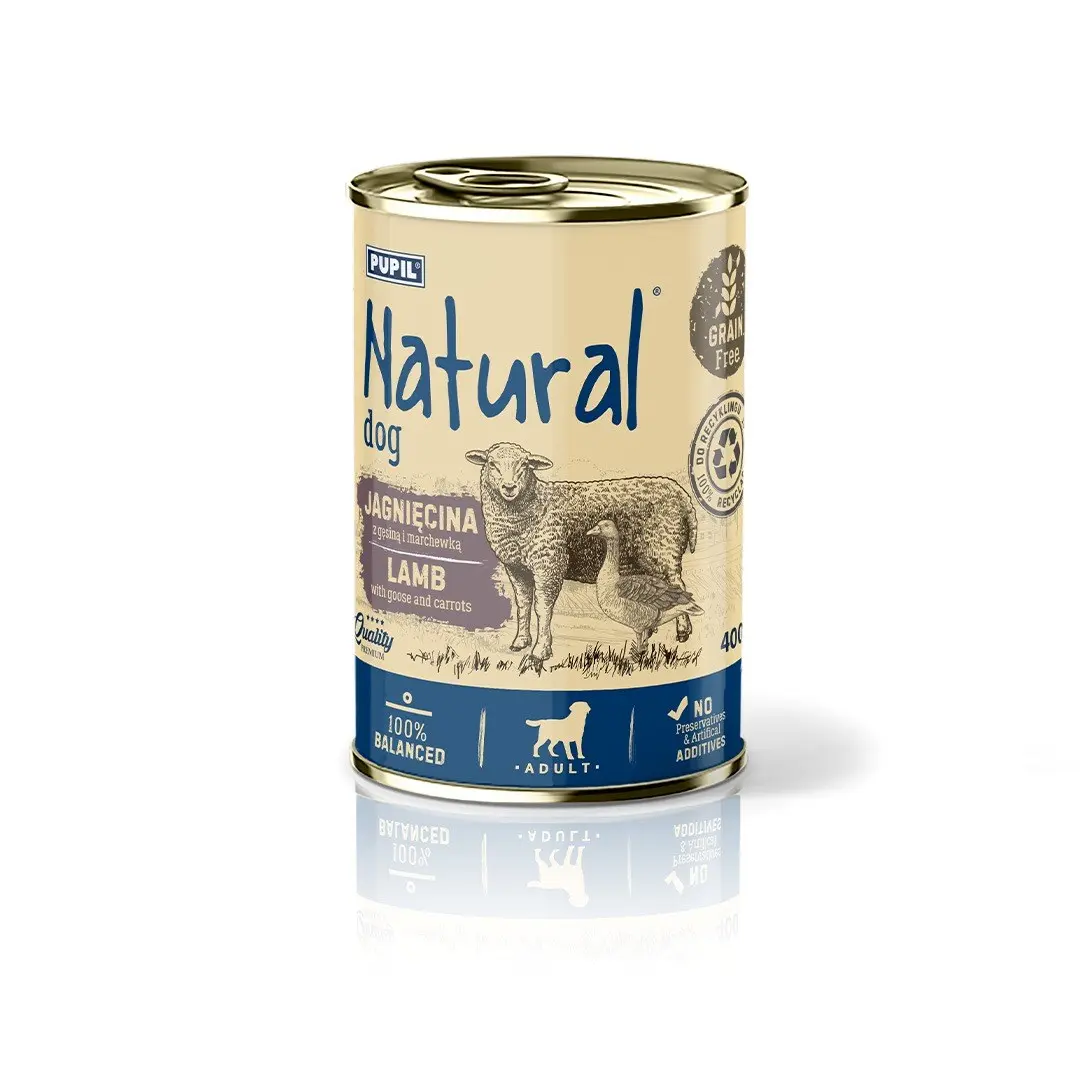 Mitrā suņu barība Natural Jērs ar
