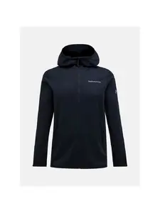 Толстовка с капюшоном Peak Performance Light Zip Hood на молнии черного цвета, размер M