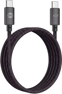 C2G Vibe USB-C uz USB-C kabelis 1,0 m 60W tumši pelēks