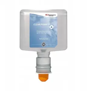 deb Clear Foam Pure Жидкое мыло-пена без запаха для бесконтактных диспенсеров, картридж 1,2л