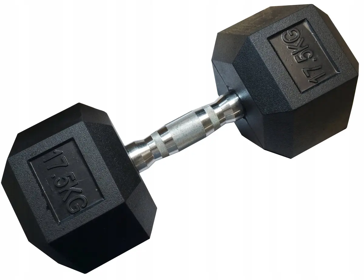 Kubisport Sešstūra hantele 17.5 kg