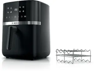 Аэрофритюрница Bosch Serie 4 MAF462B1 отдельно стоящая 2050 Вт 6.1 л сенсорное управление черный
