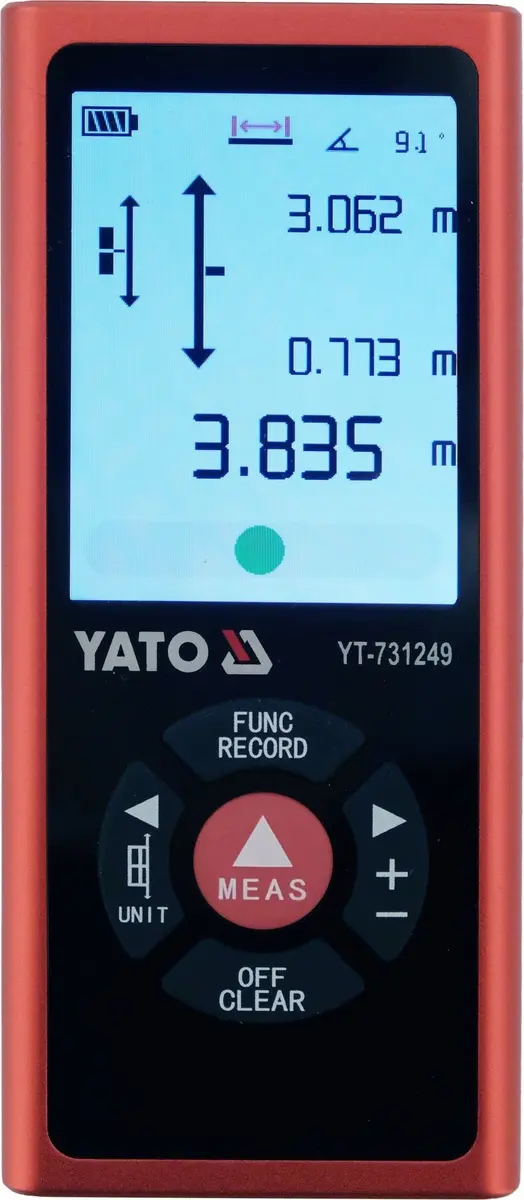 Yato YT-731249 Divvirzienu lāzera tālmērs 2
