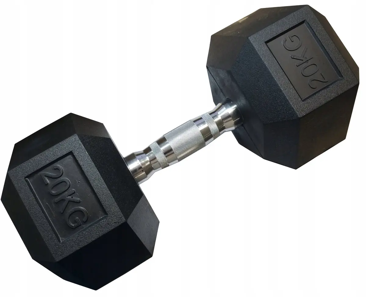 Kubisport 20 kg Sešstūra Ar Gumiju