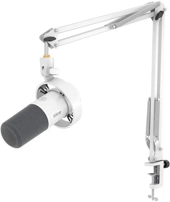 Fifine K688CT Dinamiskais mikrofons baltā krāsā