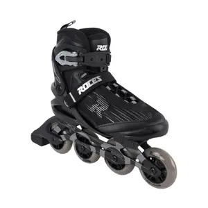 ROCES Pic X Black and Silver Roller Skates Size 43