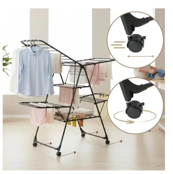 Kinghoff KH 2046 Foldable Clothes Dryer Photo 3