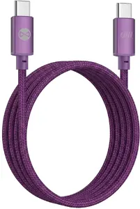 USB-C uz USB-C kabelis Forever Vibe C2G 1,0 m 60W tumšais ķirsis
